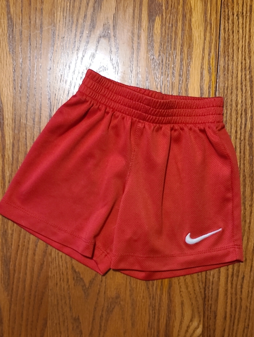 Nike Red and White Girls' Athletic Shorts